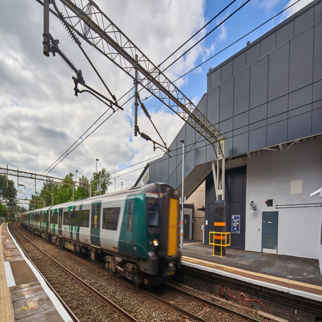 Train at Perry Barr station